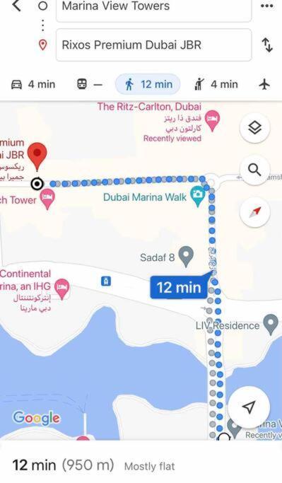 Panoramic Sea Views Studio Apartment - Marina Дубай Екстериор снимка